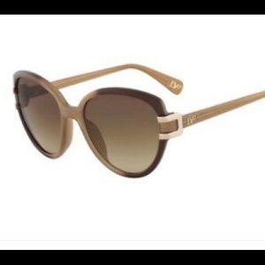 Taupe Diane von Furstenberg sunglasses